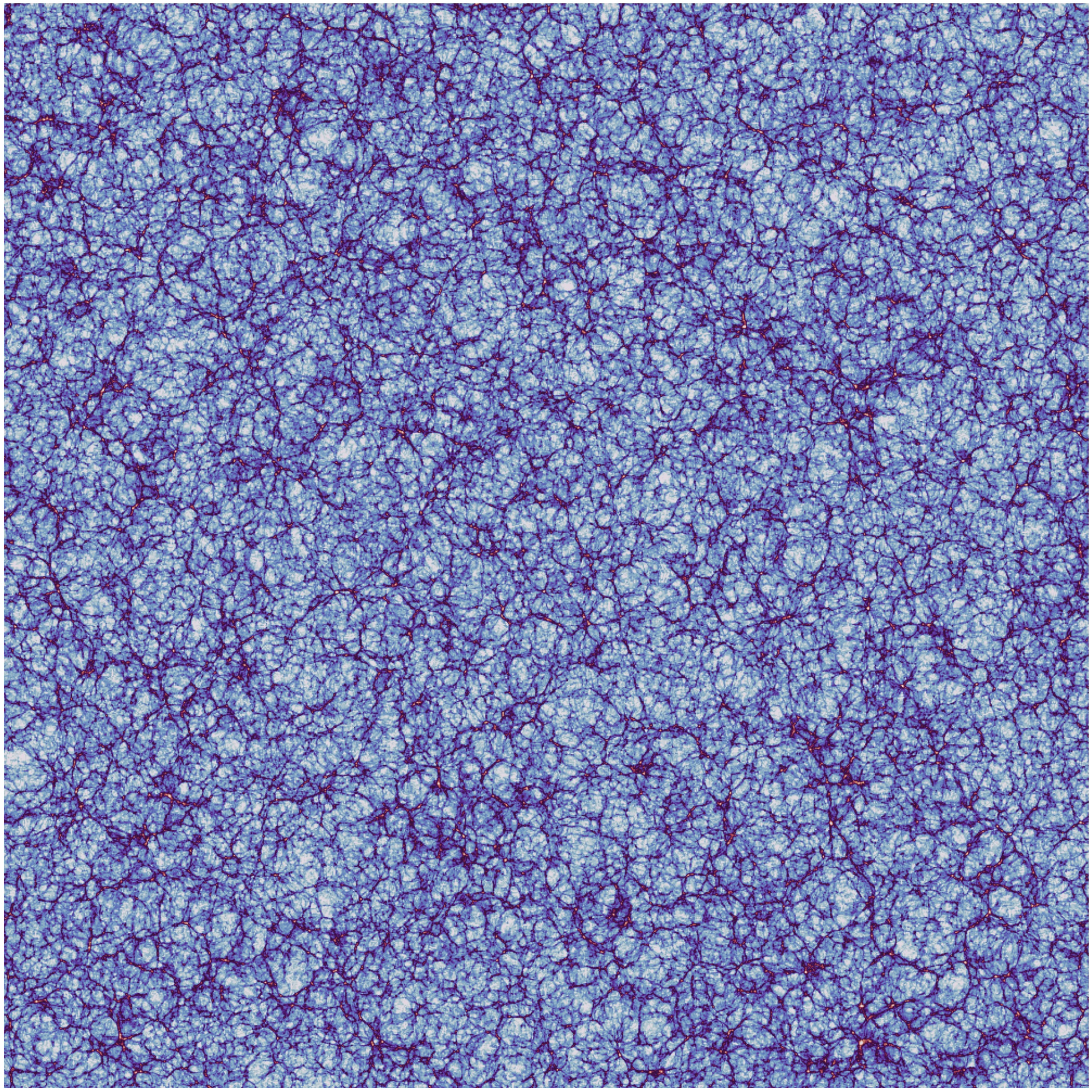 Large cosmological simulation lightcone